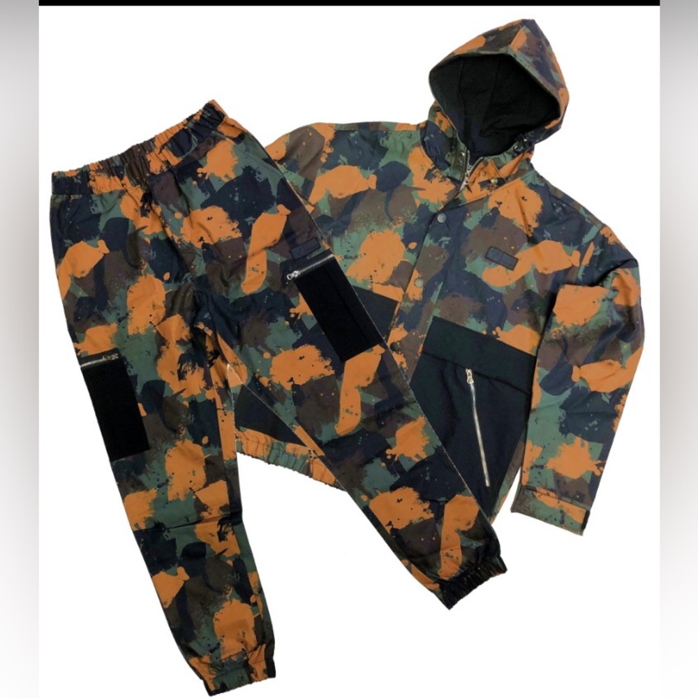 Civilized Camo Utility Nylon Hoodie and Pant Set
Color: Timber Style#CV5084-8084